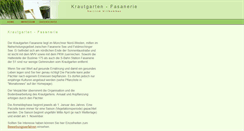 Desktop Screenshot of krautgarten-fasanerie.de